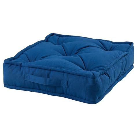 GURLI floor cushion, blue, 45x45x10 cm (18x18x4") - IKEA