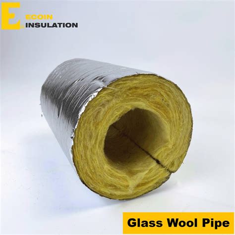 1 2 3 4 6 8 Inch Fiberglass Pipe Insulation Aluminum Foil Glass Wool ...