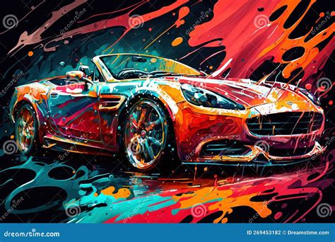 Car Paintings On Canvas at Todd Reno blog