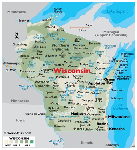 Wisconsin Maps & Facts - World Atlas