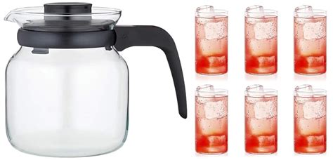 Buy Borosil Carafe Flame Proof Glass Kettle with Strainer 650 ml ...