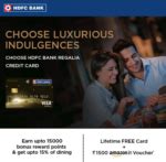 Get HDFC Credit Cards Free For Lifetime and Rs. 1,500 Amazon Gift Voucher