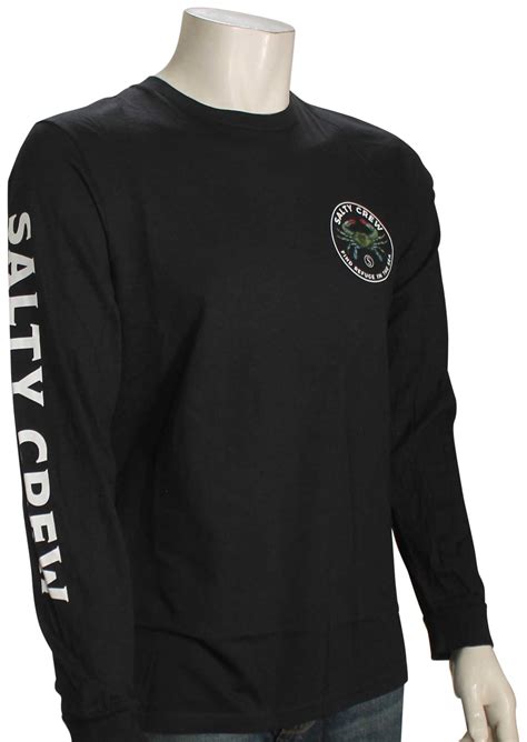 Salty Crew Blue Crabber Premium LS T-Shirt - Black