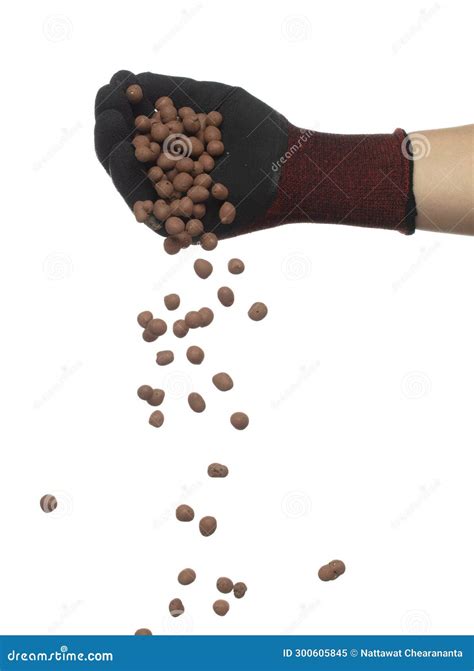 Clay Drainage Big Size Ball Pour Fall Down, Explosion in Shovel Hand ...