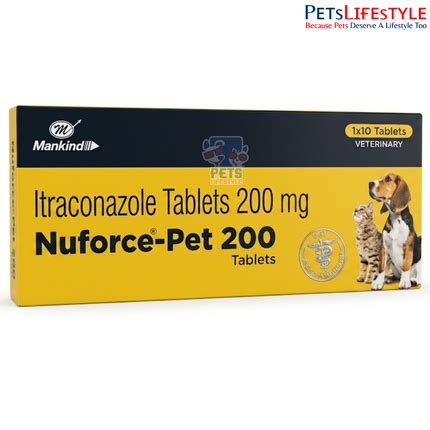 Buy Mankind Nufource Pet Itraconazole Tablets 100 mg & 200 mg for Dogs ...