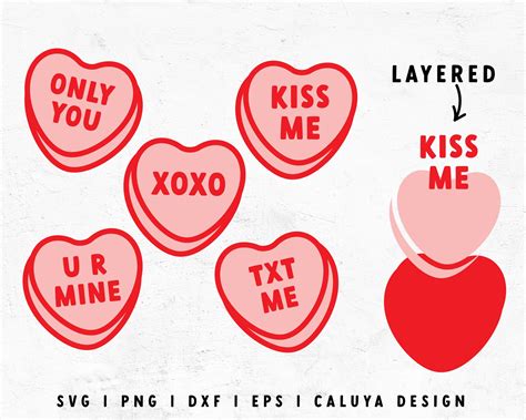 Valentine Candy Heart Clip Art