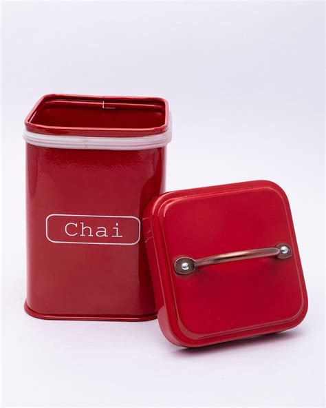 Market99 Chai Jar, Kitchen Decor, Airtight, Countertop Metal Storage ...