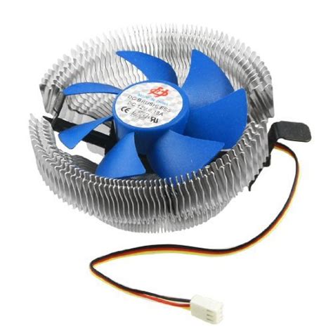 Alcoa PrimePC Silver Tone Blue Round Heatsink 3 Pins Connector CPU ...