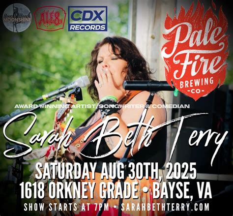 Sarah Beth Terry · Pale Fire Brewing · Basye, VA, 1618 Orkney Grde ...