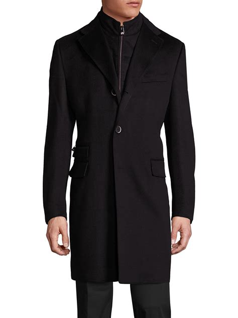 Mens Long Black Wool Coat Jacket at Jamie Gibb blog