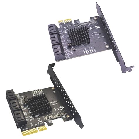 PCIe PCI Express to SATA3.0 6-Port SATAIII Expansion Controller Adapte ...