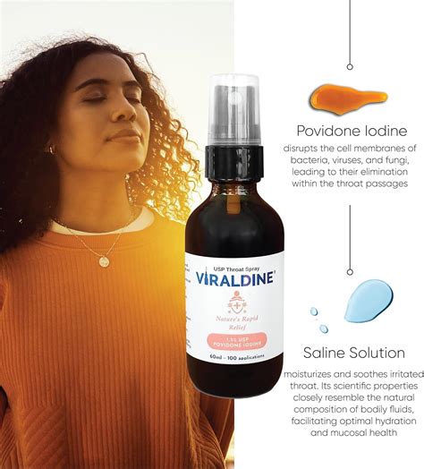 VIRALDINE 1.5% Povidone-Iodine Sore Throat Spray, Rapid Relief India | Ubuy