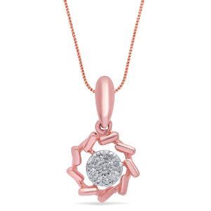 Abstract Flower Pendant | Diamond - Reliance Jewels