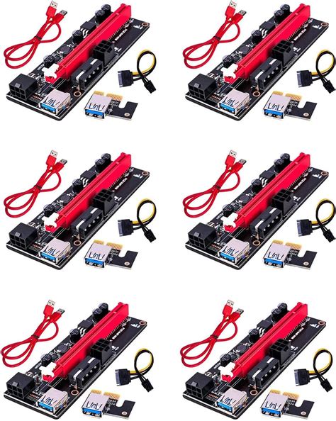 Buy PCIE Riser 1X to 16X Graphics Extension for GPU Mining Powered ...