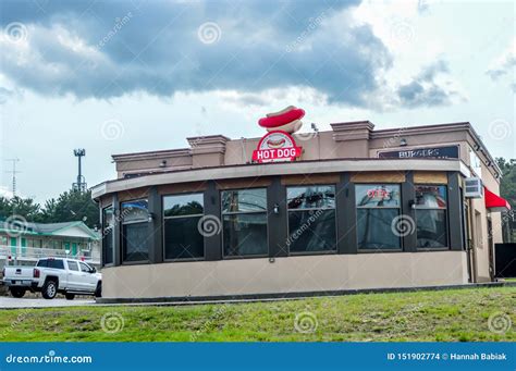 Hot Dog Avenue - Wisconsin Dells Editorial Stock Image - Image of ...