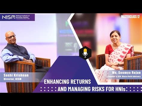 Masterclass - National Institute of Securities Markets (NISM)