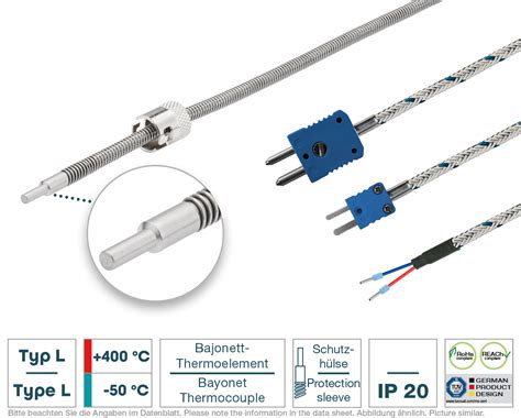 Bayonet probe type L with sleeve | Testo Sensor English