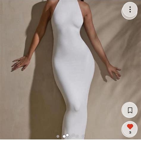 gorgeous oh polly white dress with open back so... - Depop