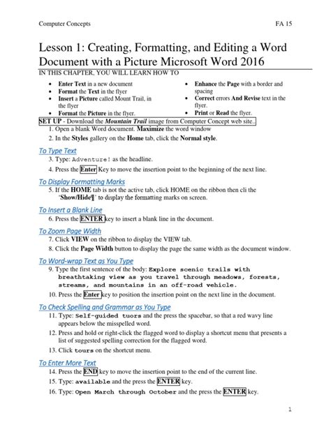 Image result for Microsoft Word Tutorial PDF