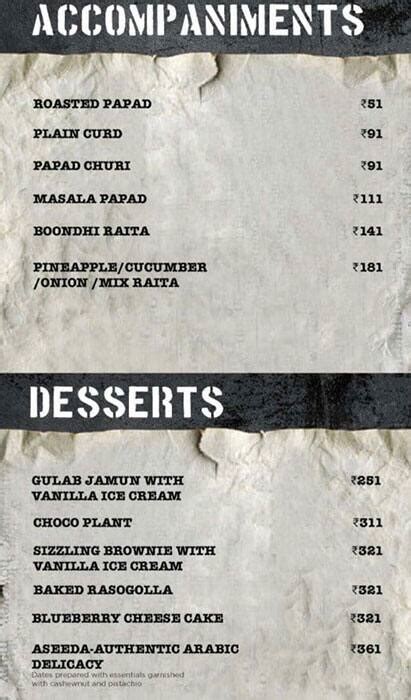Menu at Kaidi Kitchen, Kolkata, 1st Floor