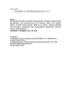 Module-4-C++ - Module 4 - Module- 4 I/O Streams and File Stream 4 I/O ...