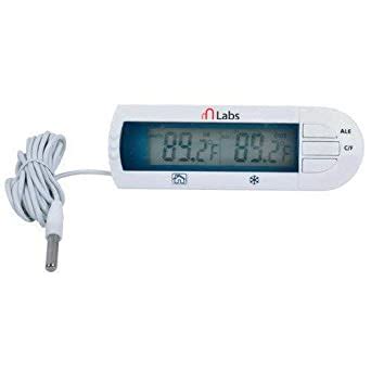 Fridge Indoor Outdoor Thermometer,FT-1710 with alarm & max/min ...