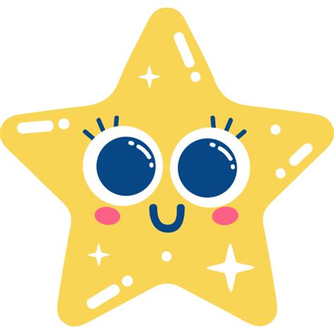 Gold star Stickers - Free smileys Stickers