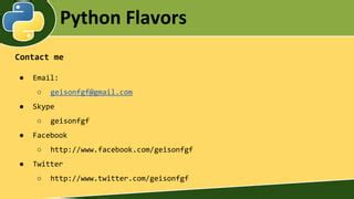Image result for Python Flavors