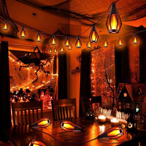 Flacchi Solar Flame String Lights - 42ft 15 LED Lights India | Ubuy