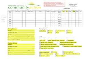 Fillable Online ncwvcaa Intake Form - North Central WV Community Action ...
