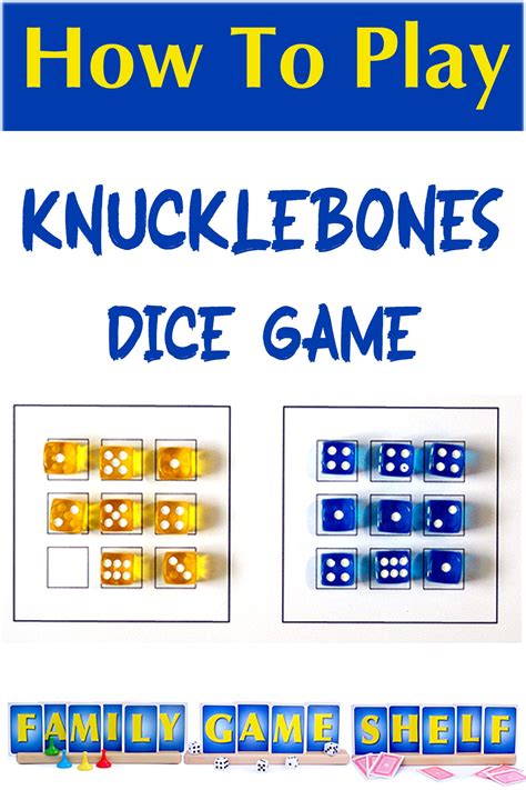 Great Two Player Dice Game Knucklebones in 2025 | Dice games, Family ...