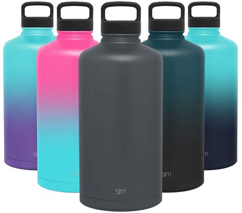 Simple Modern Gallon Summit 128 Ounce Water Bottle - Large Stainless ...