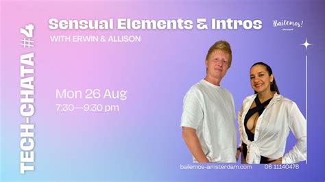 Tech-chata #4 “Sensual Elements & Intros”, Cafe Sao Paulo, Amsterdam ...