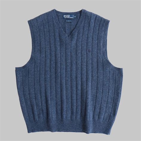 【Mens】 1990s “Polo by Ralph Lauren” lambs wool knit vest | JUDEE