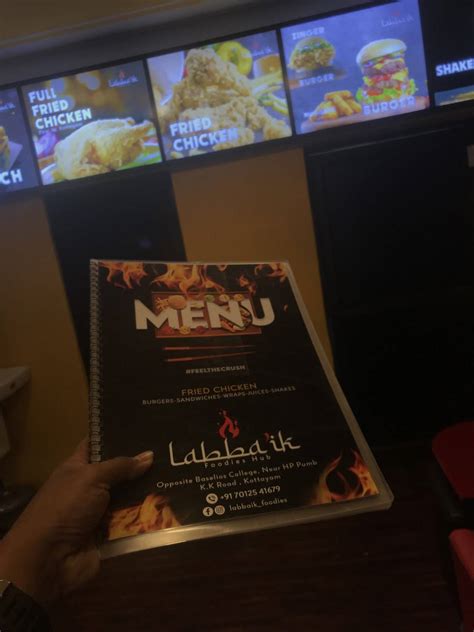 Menu at Labba'ik Fried Chicken, Kottayam