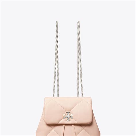 Tory Burch Mini Kira Diamond Quilt Backpack Soft Pink