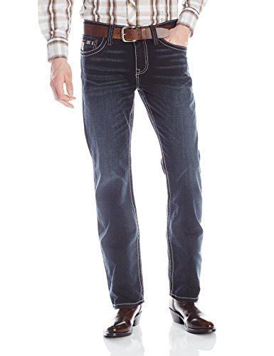 Buy Cinch Men's Ian Slim Fit Jean, Dark Red Stitch Stonewash, 35W x 38L ...