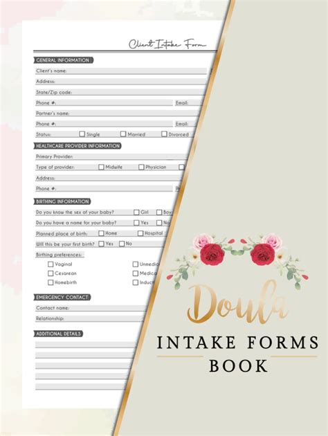 Doula Intake Forms Book Birth Doula Client Intake Form What ...