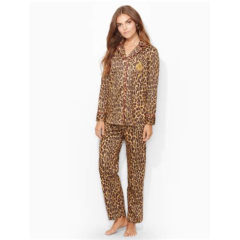 Ralph Lauren Leopard-Print Pajama Set | Lyst