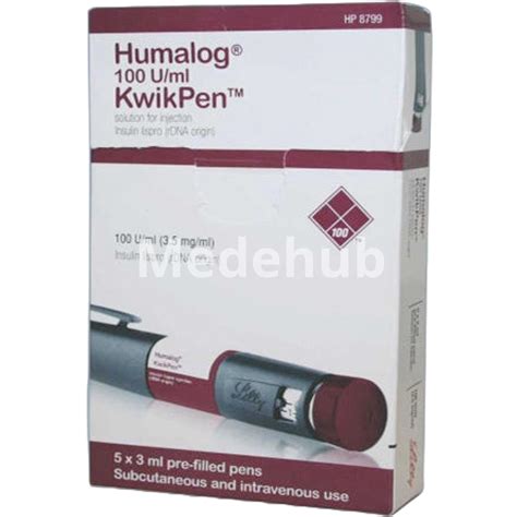 Humalog 100IU Kwikpen - Medehub