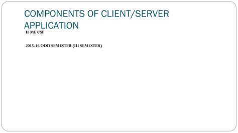 Client/Server Application 的图像结果