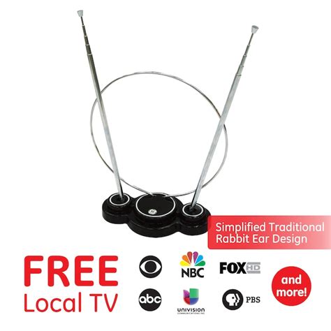 GE Flat Multi-directional Indoor Hd Uhf Vhf TV Antenna 33676 at Lowes.com