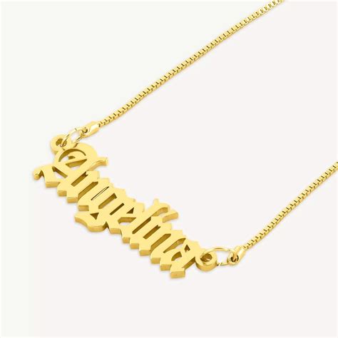 Gothic Name Necklace – Name Strings