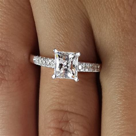 2 Carat Princess Cut Diamond Engagement Ring | Ara Diamonds