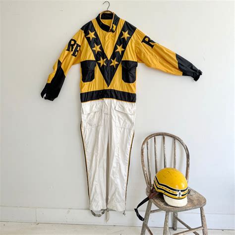 Vintage Harness Horse Racing Jockey Outfit Costume Set Helmet RB ...