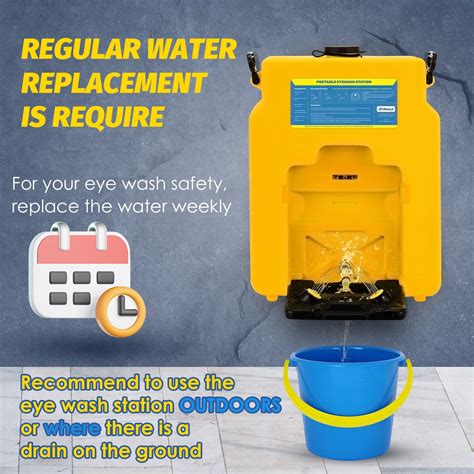 Frifreego 14gal Heavy Duty Eye Wash Station, 15min Gravity Fed India | Ubuy