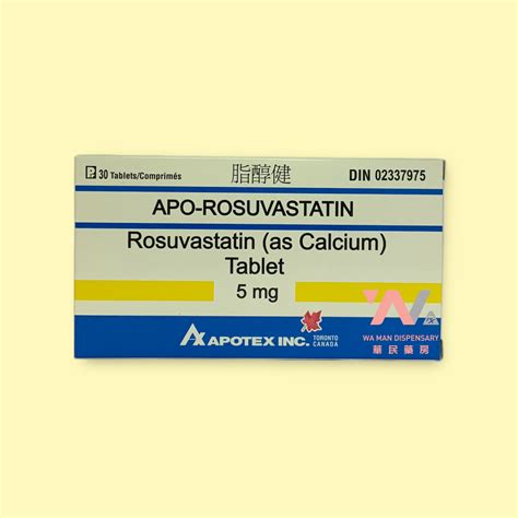 Apo-Rosuvastatin 5mg - 華民藥房