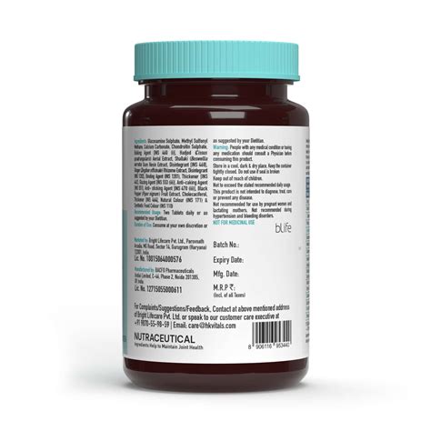Buy HEALTHKART HK VITALS JOINT SUPPORT SUPPLEMENT, WITH GLUCOSAMINE ...