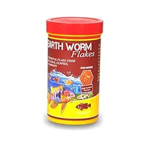 Petish Nutritional Freeze Dried Earth Worms Flakes Fish Food For Tetras ...