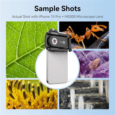 APEXEL 300X Phone Microscope Lens, Phone Camera India | Ubuy